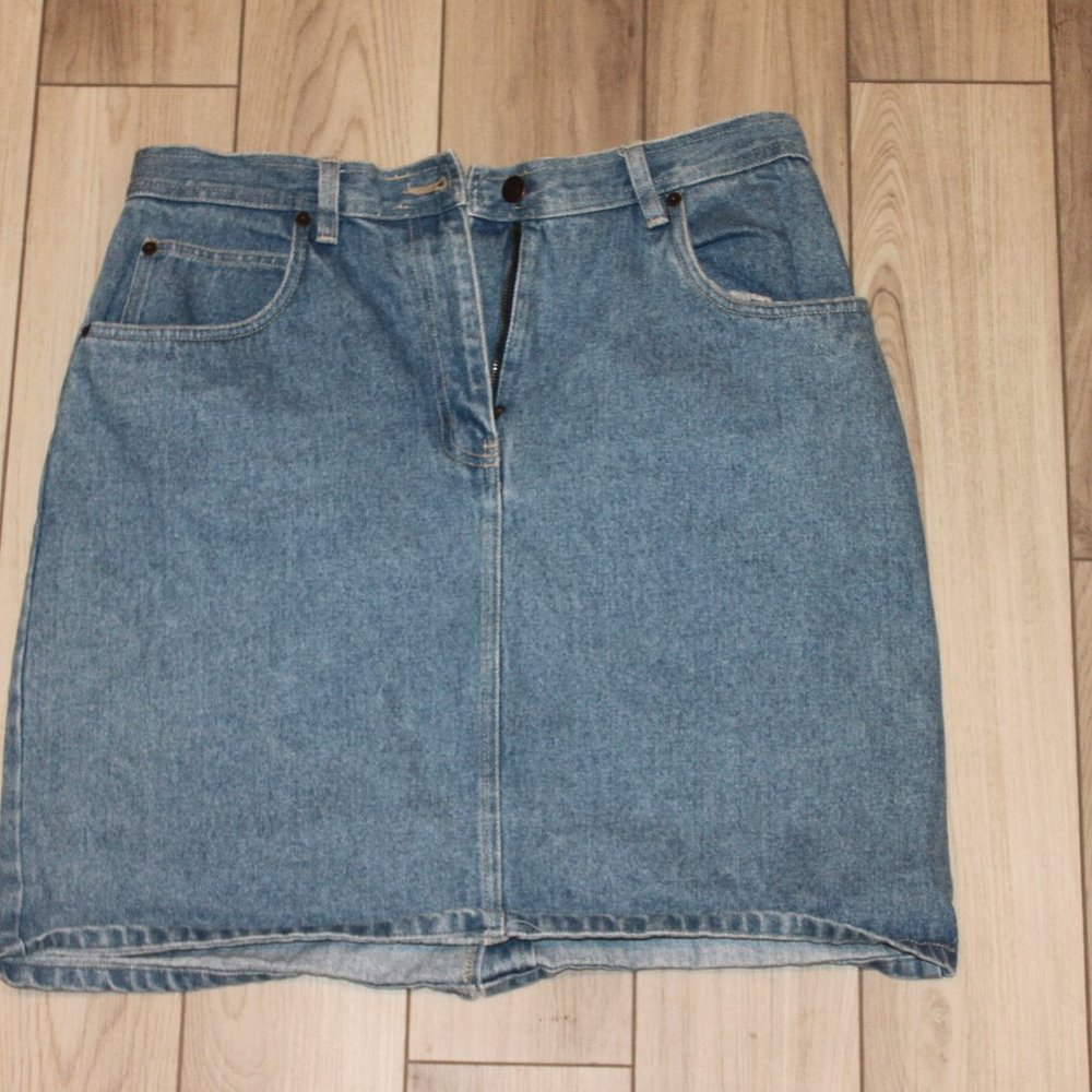 Blue Jean Skirt - High Waisted